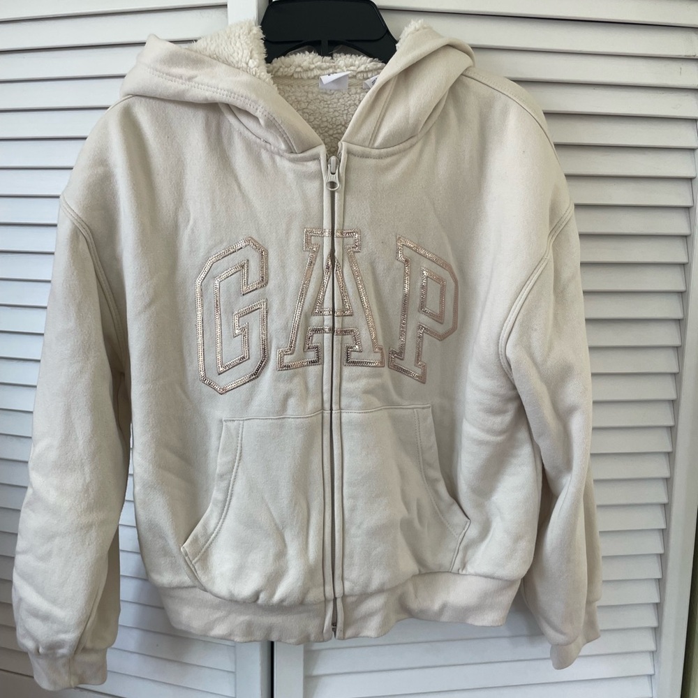GAP Kids Off-White Fleece Lined Jacket